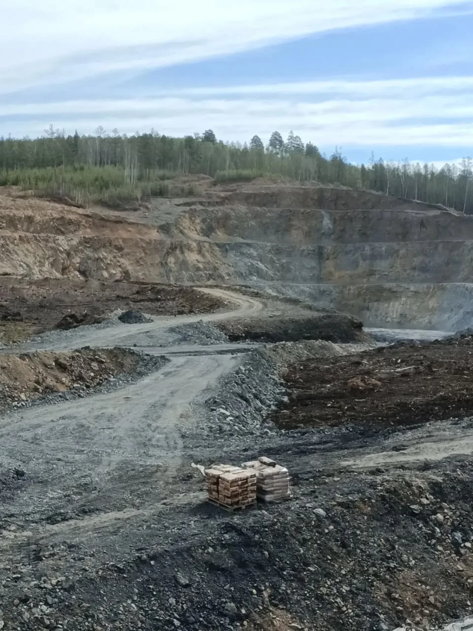 Overview of an open-pit mine